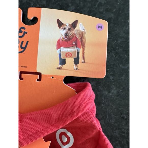 Team Member Jeans Dog and Cat Frontal Costume - Boots & Barkley™ Red Sz M - Picture 4 of 5